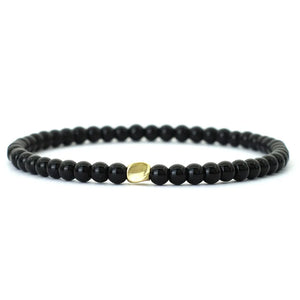 Natural Stone Hematite Beaded Bracelet for Men and Women