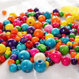 Wooden Beads 6/8/10/12/14/16/18mm Round Ball Spacer Beading Natural Wood Beads