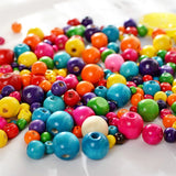Wooden Beads 6/8/10/12/14/16/18mm Round Ball Spacer Beading Natural Wood Beads