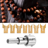 Wooden Beads Drill Bit Ball Blade Set 24Pcs Cemented Carbide Spherical Tool Kit