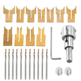 Wooden Beads Drill Bit Ball Blade Set 24Pcs Cemented Carbide Spherical Tool Kit