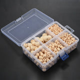 Round Wood Beads Set DIY Jewelry Making (1105 Pcs)