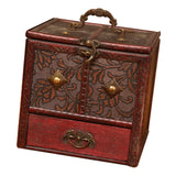 Wooden Keepsake Jewelry Trinket Box Storage Organizer