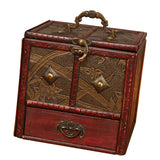 Wooden Keepsake Jewelry Trinket Box Storage Organizer