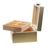 Unfinished Wooden Box for Crafts with Lid, Decoupage, Painting, Staining