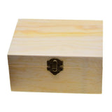 Unfinished Wooden Box for Crafts with Lid, Decoupage, Painting, Staining