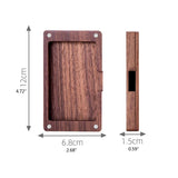 Walnut Wood Business Card Holder for Desk