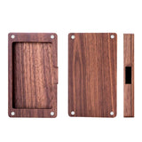 Walnut Wood Business Card Holder for Desk