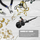 Wooden Wu Gourd Keychain Bag Purse Charms