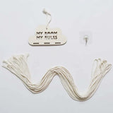 Wooden Cloud Hair Clips Holder Organizer Wall Baby Girl Hairpin Storage
