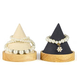 Wooden Cone Bangle Bracelet Anklet Chain Jewelry Display Stand