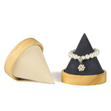 Wooden Cone Bangle Bracelet Anklet Chain Jewelry Display Stand