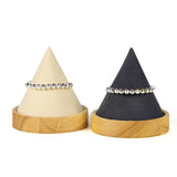 Wooden Cone Bangle Bracelet Anklet Chain Jewelry Display Stand