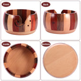 Wooden Crochet Hook and Storage Bowl Set with 12Pcs Crochet Hook