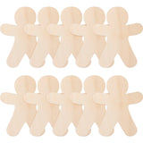 Unpainted Wooden Christmas Cutouts DIY Crafts Blank Ornaments