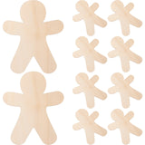 Unpainted Wooden Christmas Cutouts DIY Crafts Blank Ornaments