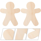 Unpainted Wooden Christmas Cutouts DIY Crafts Blank Ornaments