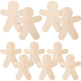 Unpainted Wooden Christmas Cutouts DIY Crafts Blank Ornaments