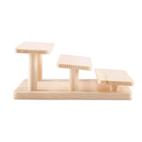Wooden Display Risers 3 Layers Glasses Display Stand