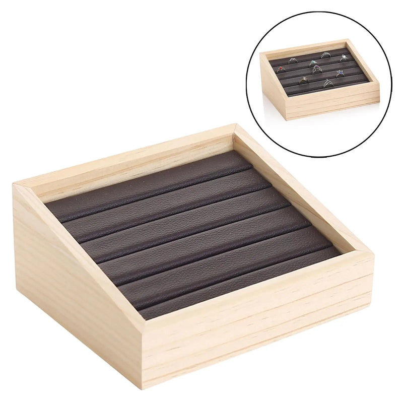 Wooden Display Stand Holder Ornament for Vanity Countertop