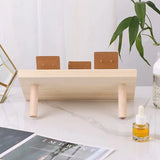 Wooden Earring Card Holder Jewelry Display Stand with 10PCS Earring Cardboard