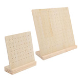 Wooden Earring Display Pegboard for Earrings