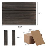 Wooden Earring Display Holder with 100pcs Earring Cardboard
