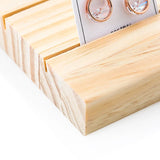 Wooden Earring Holder Cardboard Display Props Card Slot Plate Arrangement