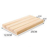 Wooden Earring Holder Cardboard Display Props Card Slot Plate Arrangement