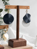 Wooden Earring Jewelry Holder Walnut Earring Organizer Hanging Stand