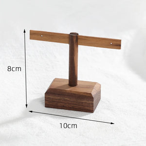 Wooden Earring Jewelry Holder Walnut Earring Organizer Hanging Stand
