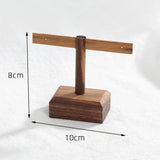 Wooden Earring Jewelry Holder Walnut Earring Organizer Hanging Stand