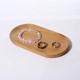 Wooden Jewelry Storage Tray Display Stand Organizer Holder