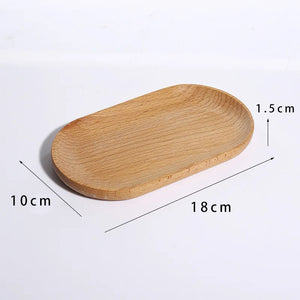 Wooden Jewelry Storage Tray Display Stand Organizer Holder