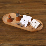 Wooden Jewelry Storage Tray Display Stand Organizer Holder