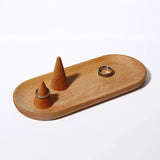Wooden Jewelry Storage Tray Display Stand Organizer Holder