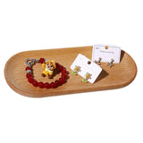 Wooden Jewelry Storage Tray Display Stand Organizer Holder