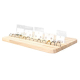 Wooden Earring Rings Storage Board Portable Jewelry Showcase Racks