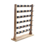 Wooden Earrings Display Stand Jewelry Organizer Holder 6 Tiers