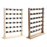 Wooden Earrings Display Stand Jewelry Organizer Holder 6 Tiers
