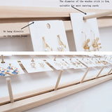Wooden Earrings Necklace Jewelry Hanger Organizer