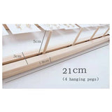 Wooden Earrings Necklace Jewelry Hanger Organizer