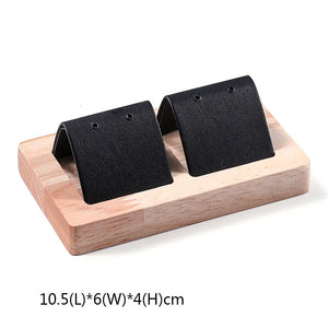 Wooden Earrings Stand Jewelry Counter Display Props Ear Studs Tray