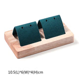 Wooden Earrings Stand Jewelry Counter Display Props Ear Studs Tray