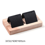 Wooden Earrings Stand Jewelry Counter Display Props Ear Studs Tray