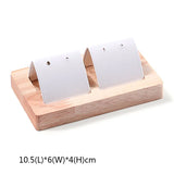 Wooden Earrings Stand Jewelry Counter Display Props Ear Studs Tray