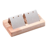 Wooden Earrings Stand Jewelry Counter Display Props Ear Studs Tray