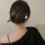 Wooden Romantic Tulip Hair Sticks Chinese Hair Pins Vintage Women Accessories