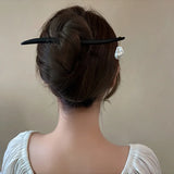 Wooden Romantic Tulip Hair Sticks Chinese Hair Pins Vintage Women Accessories