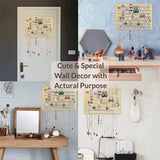 Wooden Jewelry Organizer Wall Mounted Display Stand